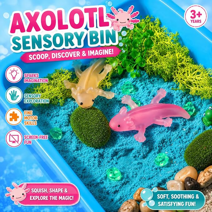 Sensory Bin Axolotl