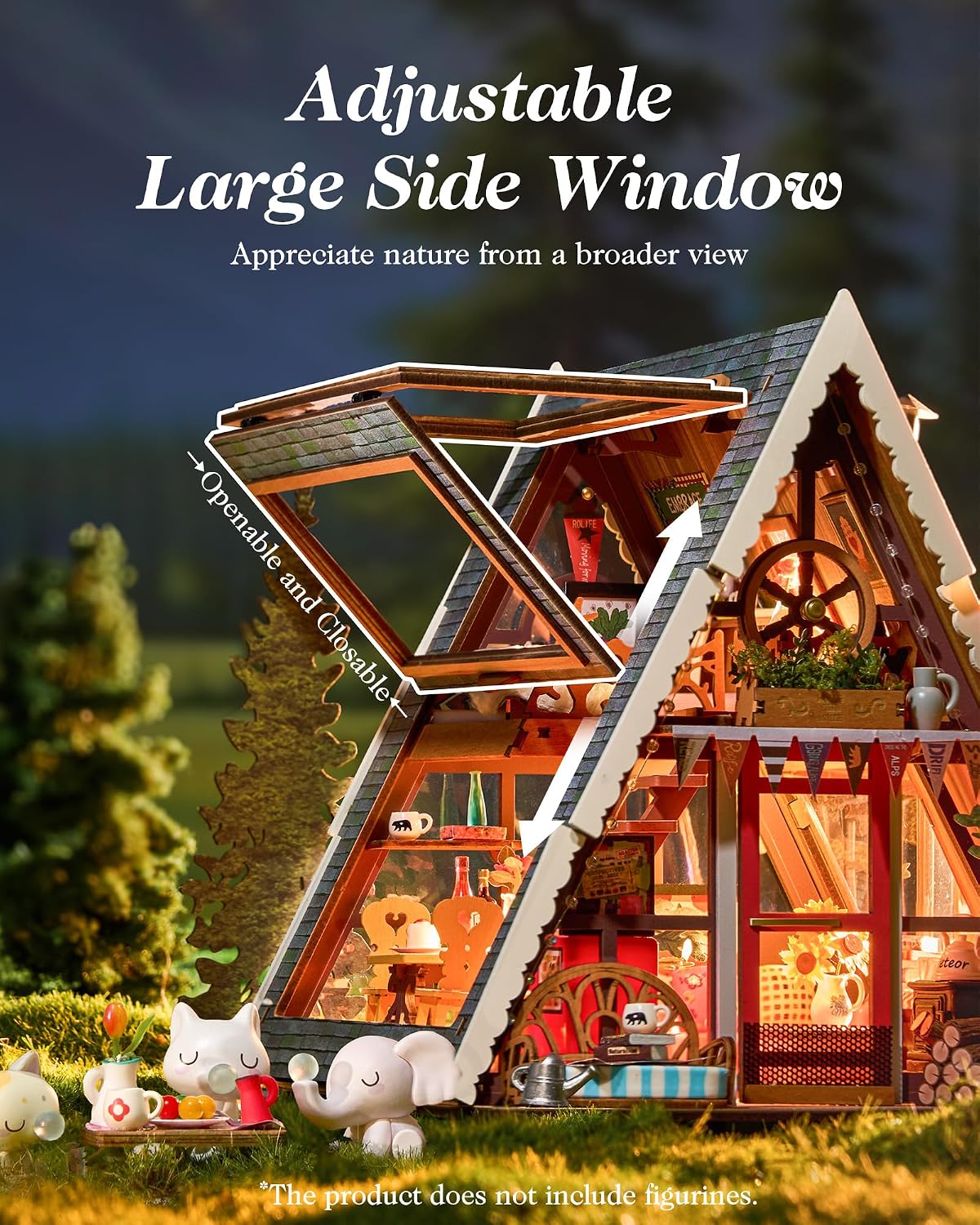 Diy Miniature House Kit: A-Frame Cabin