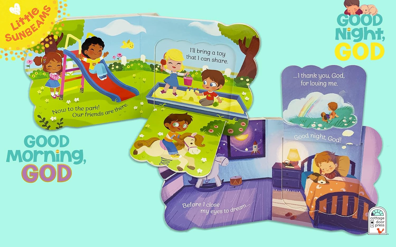 Little Sunbeams Religious Lift-A-Flap 4-Book Set