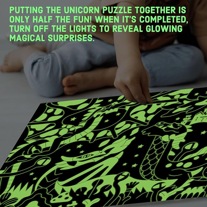 Dragons 100 Piece Glow in the Dark Puzzle