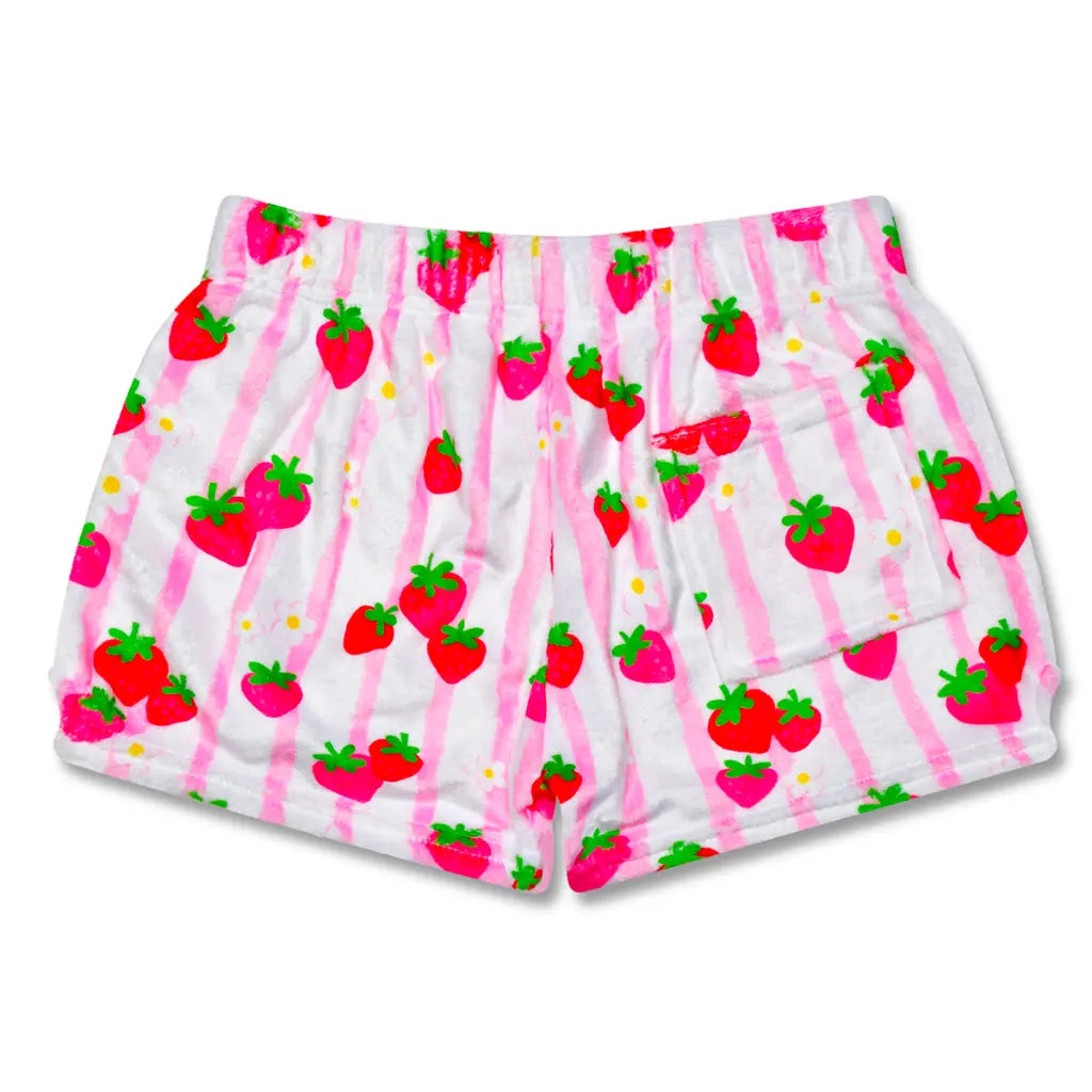 Strawberry Stripes Plush Sho - Size L