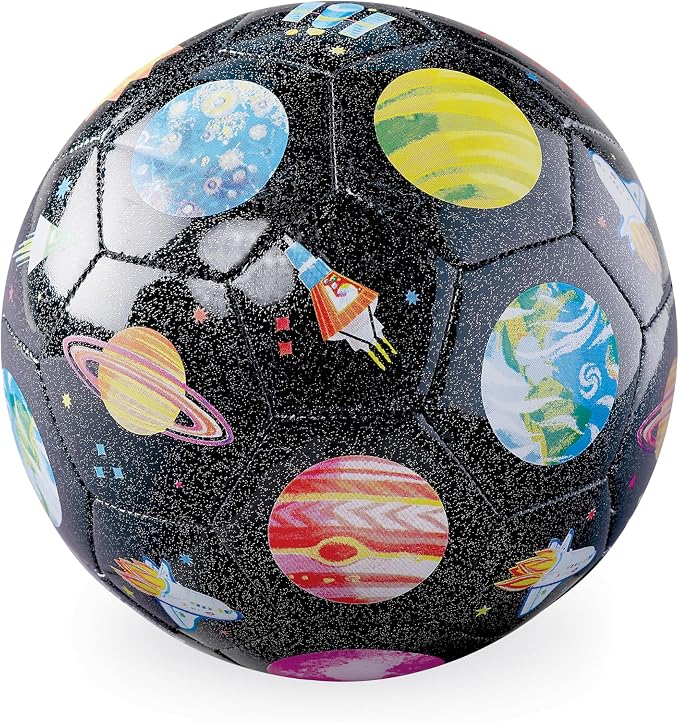 Space Explorer Glitter Soccer Ball