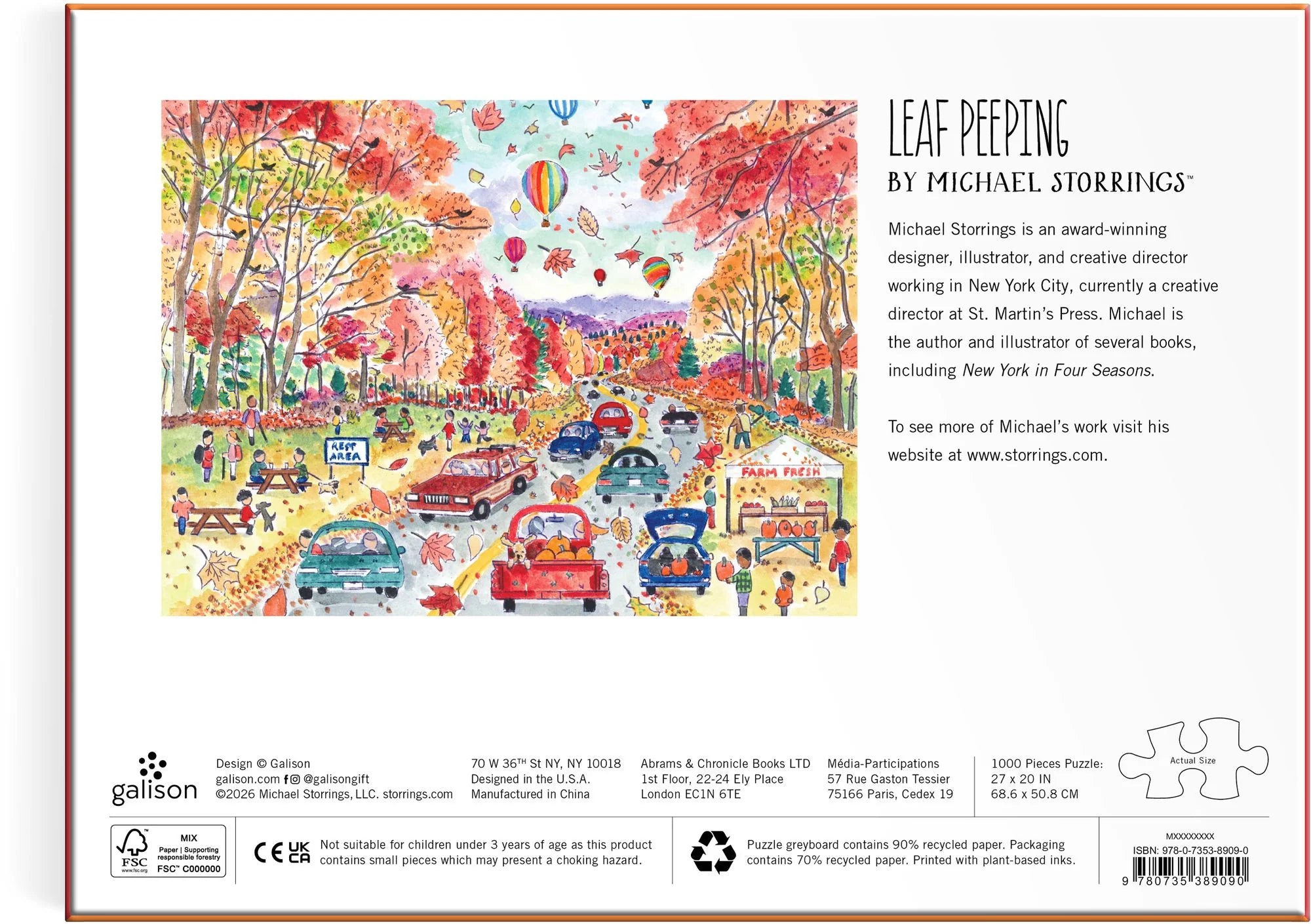 Storrings Leaf Peeping Puzzle 1000