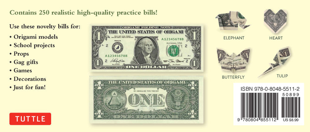 Dollar Bill Origami Paper Pack