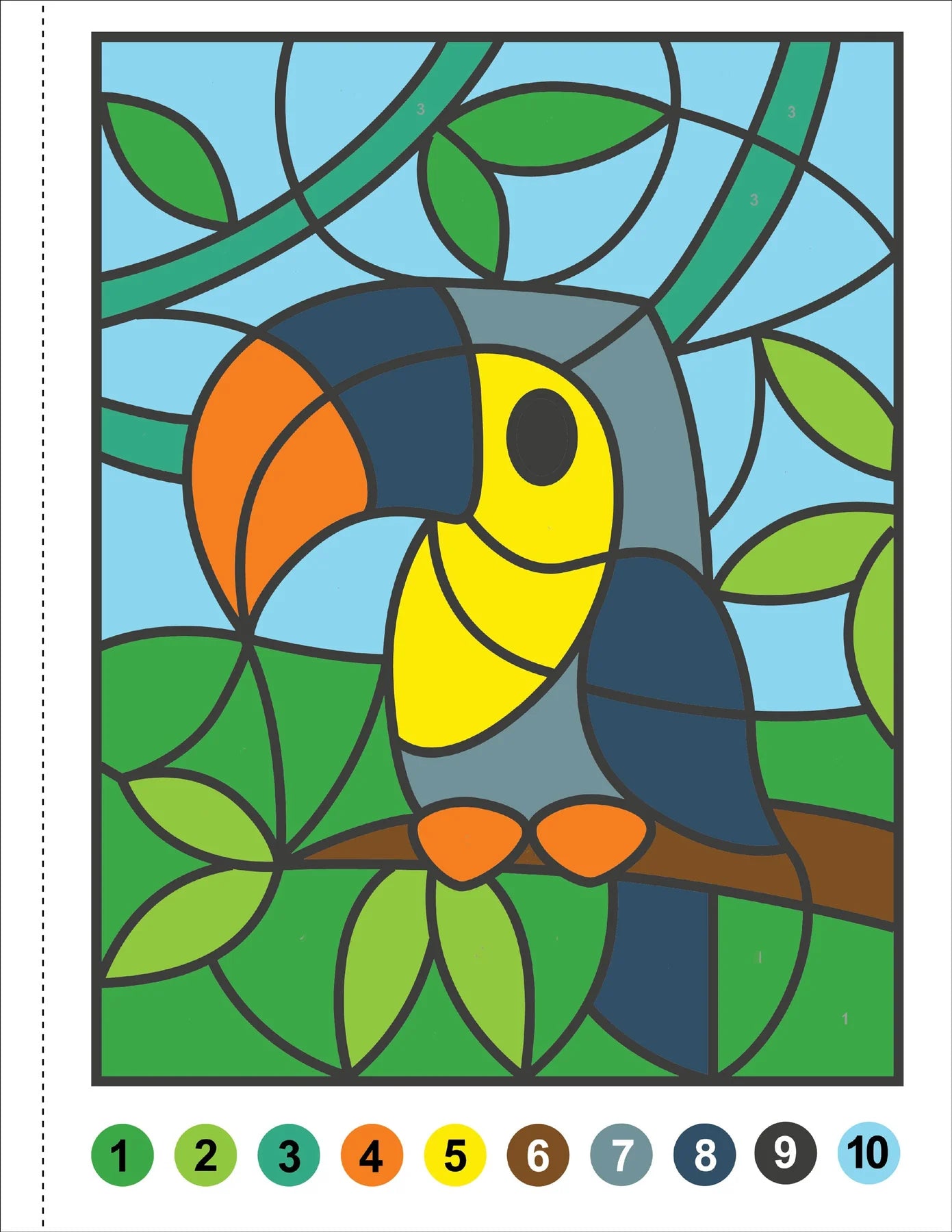 Animals Color by Number