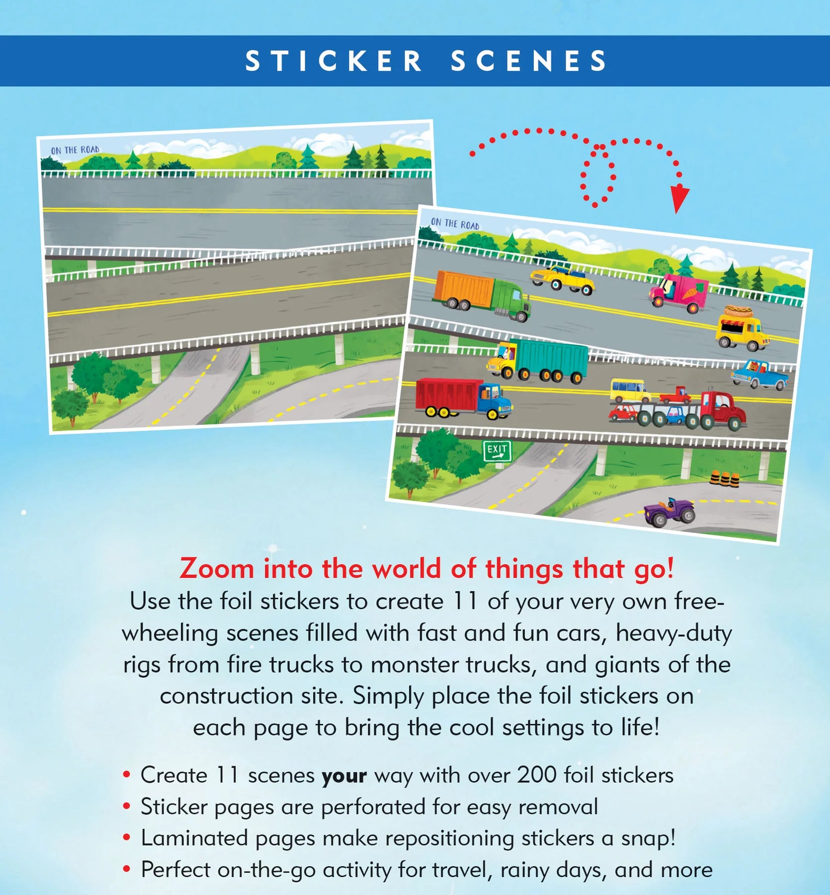 Sticker Scenes Cars, Trucks, and Big Rigs