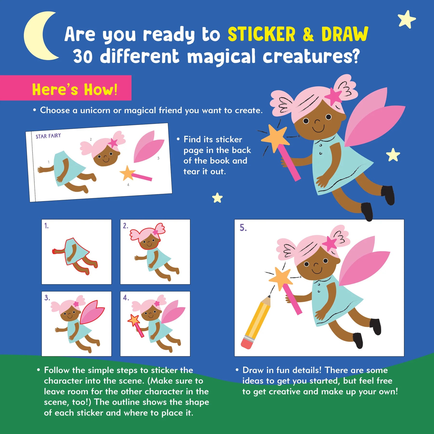 Sticker and Draw Unicorns and Friends