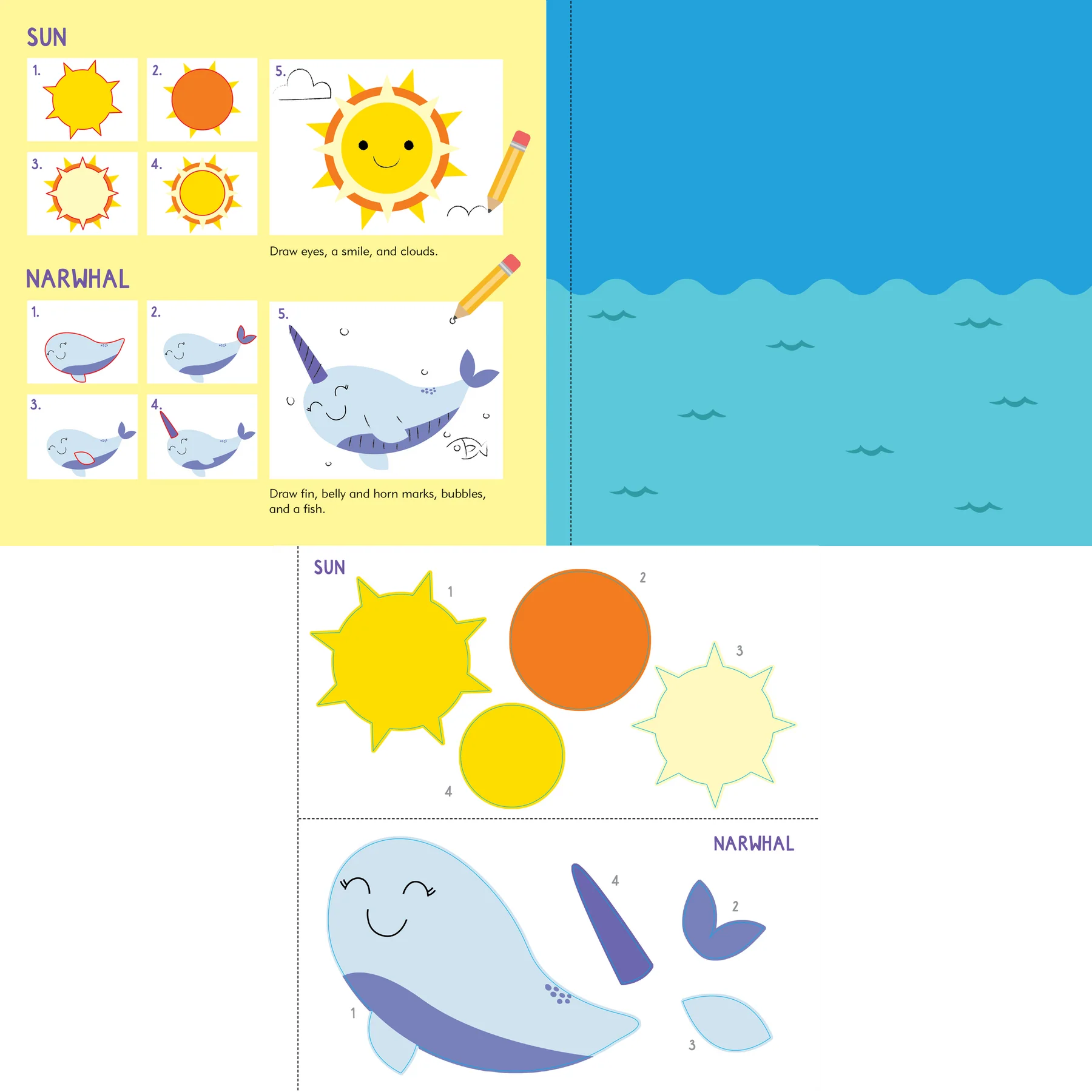 Sticker and Draw Unicorns and Friends