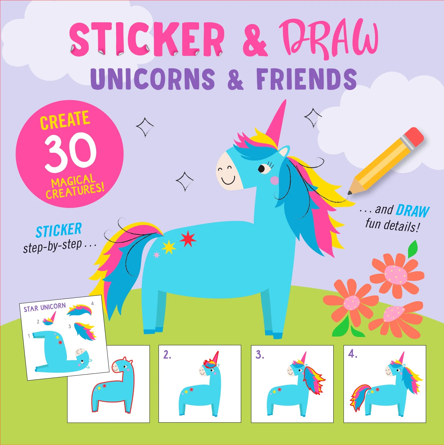 Sticker and Draw Unicorns and Friends
