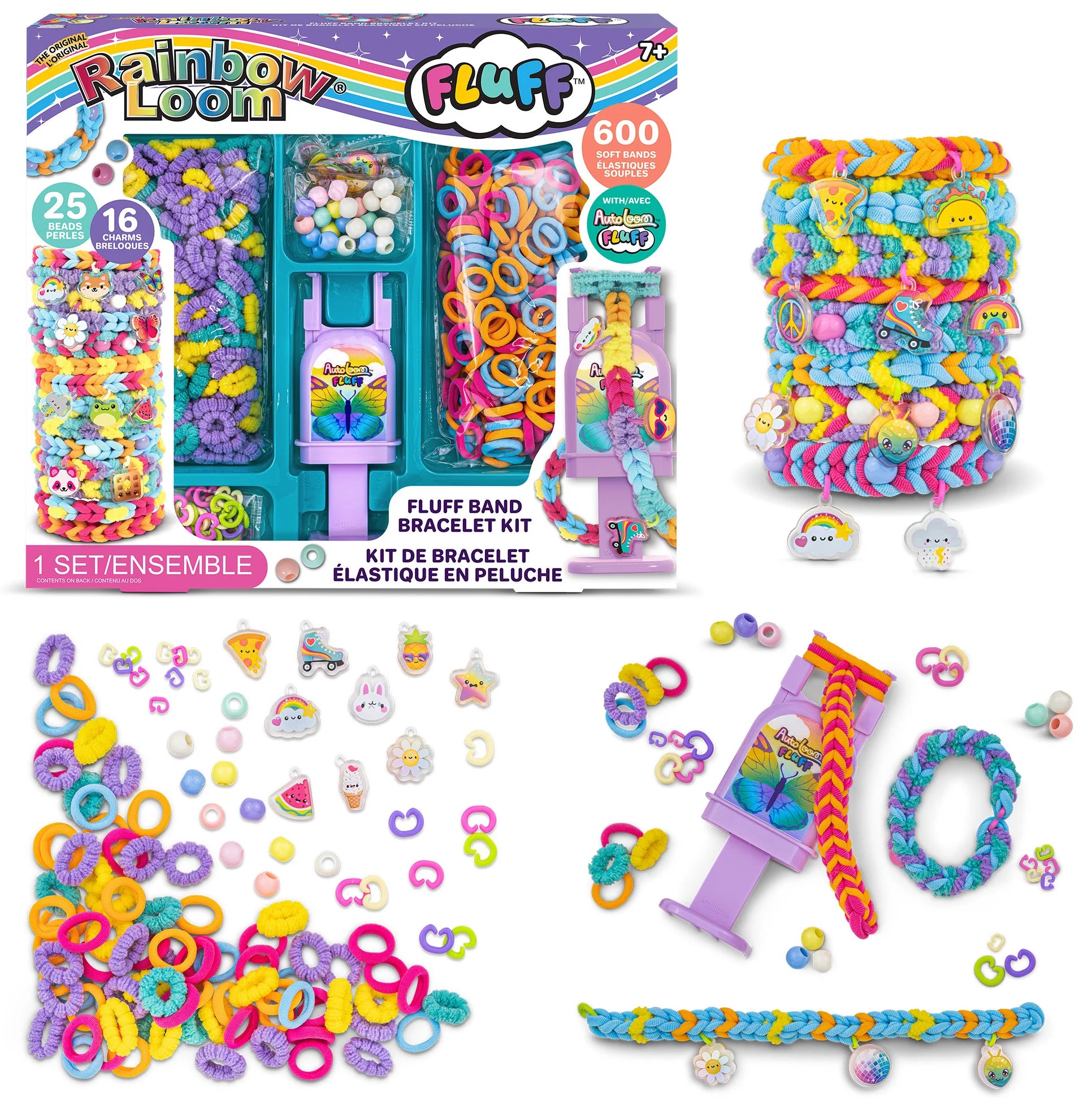 Rainbow Loom Fluff Band Bracelet Kit