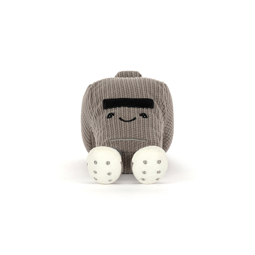 Jellycat Walston Whistle plush — close up of embroidered face
