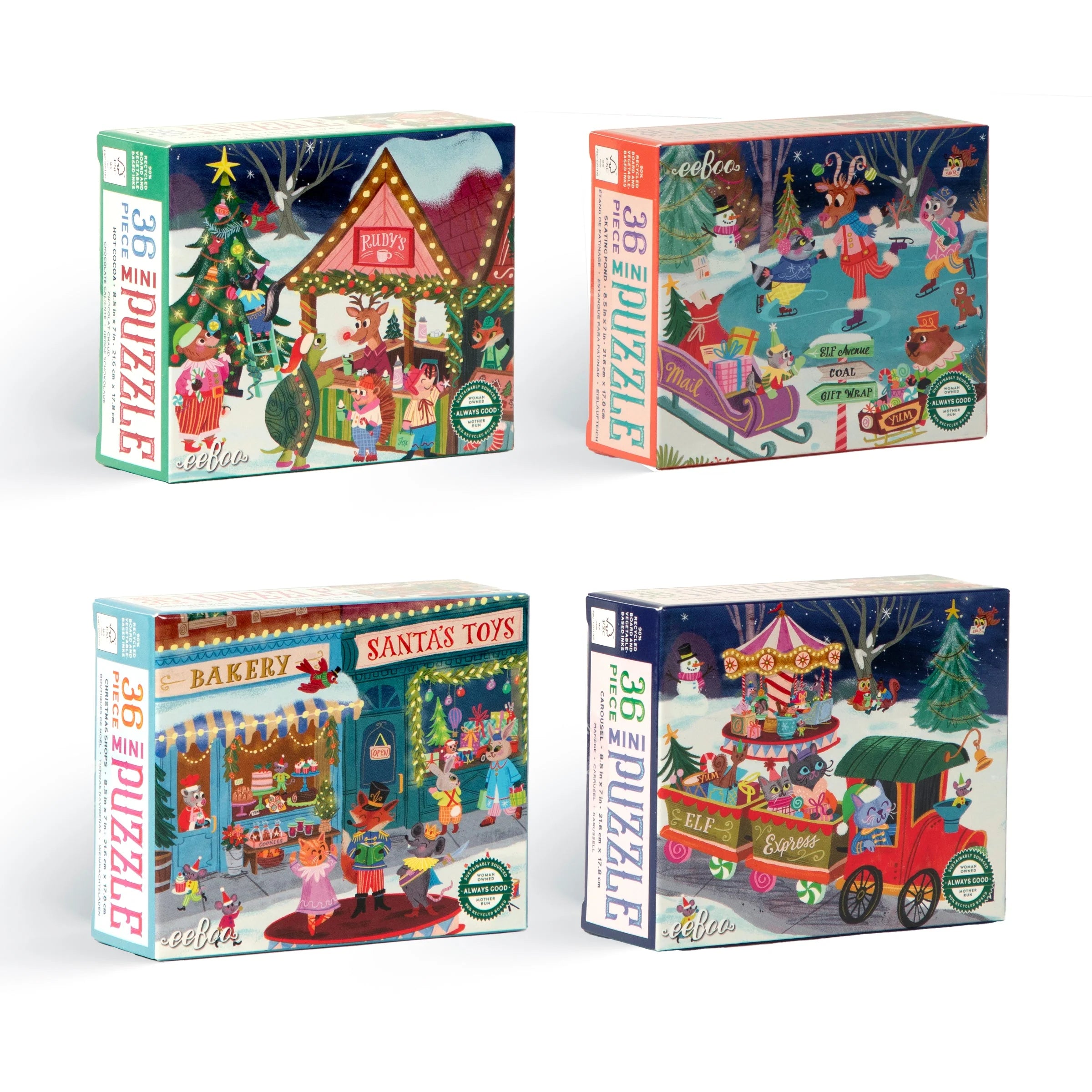 Christmas Village Mini Puzzle Assorted
