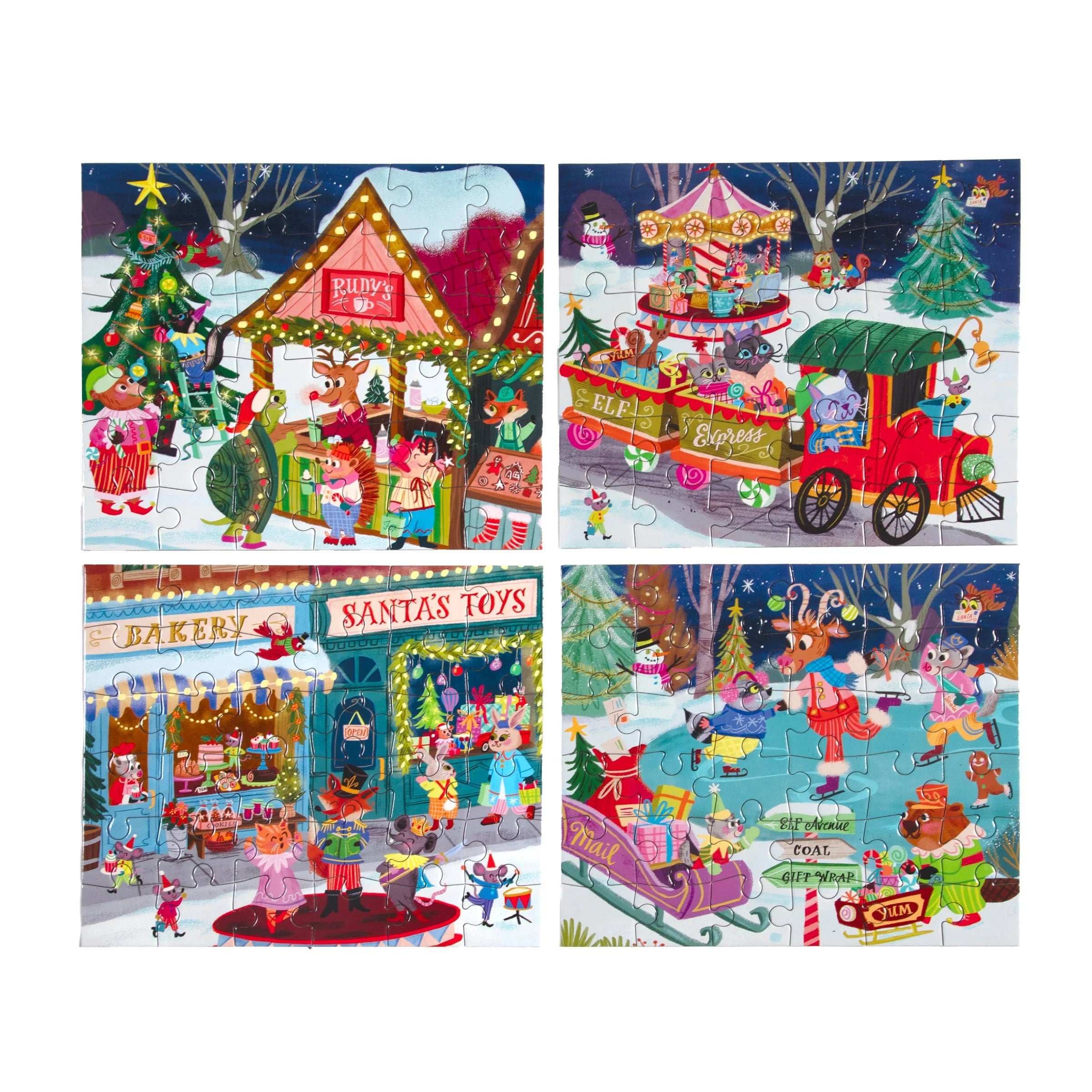 Christmas Village Mini Puzzle Assorted