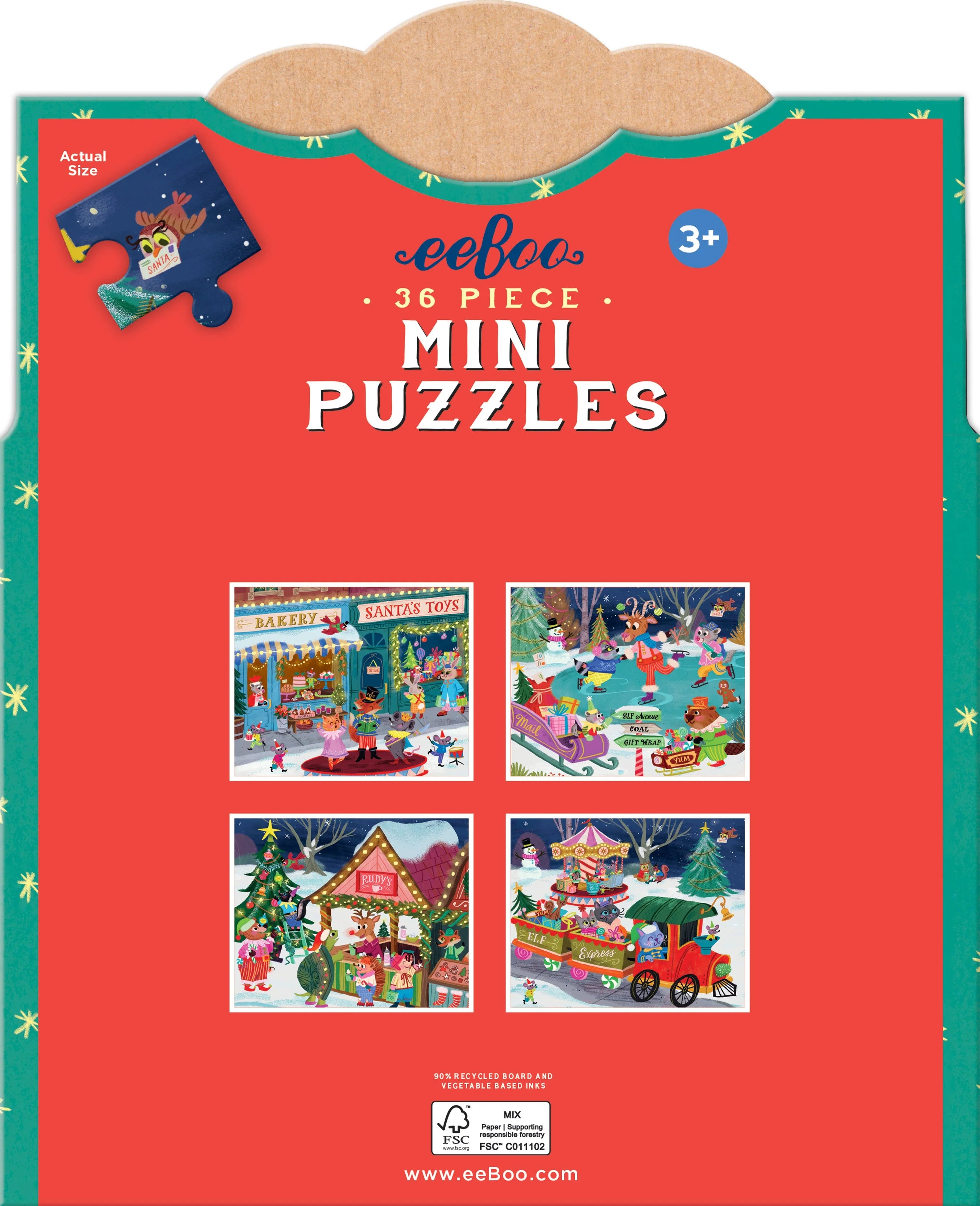 Christmas Village Mini Puzzle Assorted