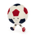 Jellycat USA Soccer Ball plush — lifestyle view