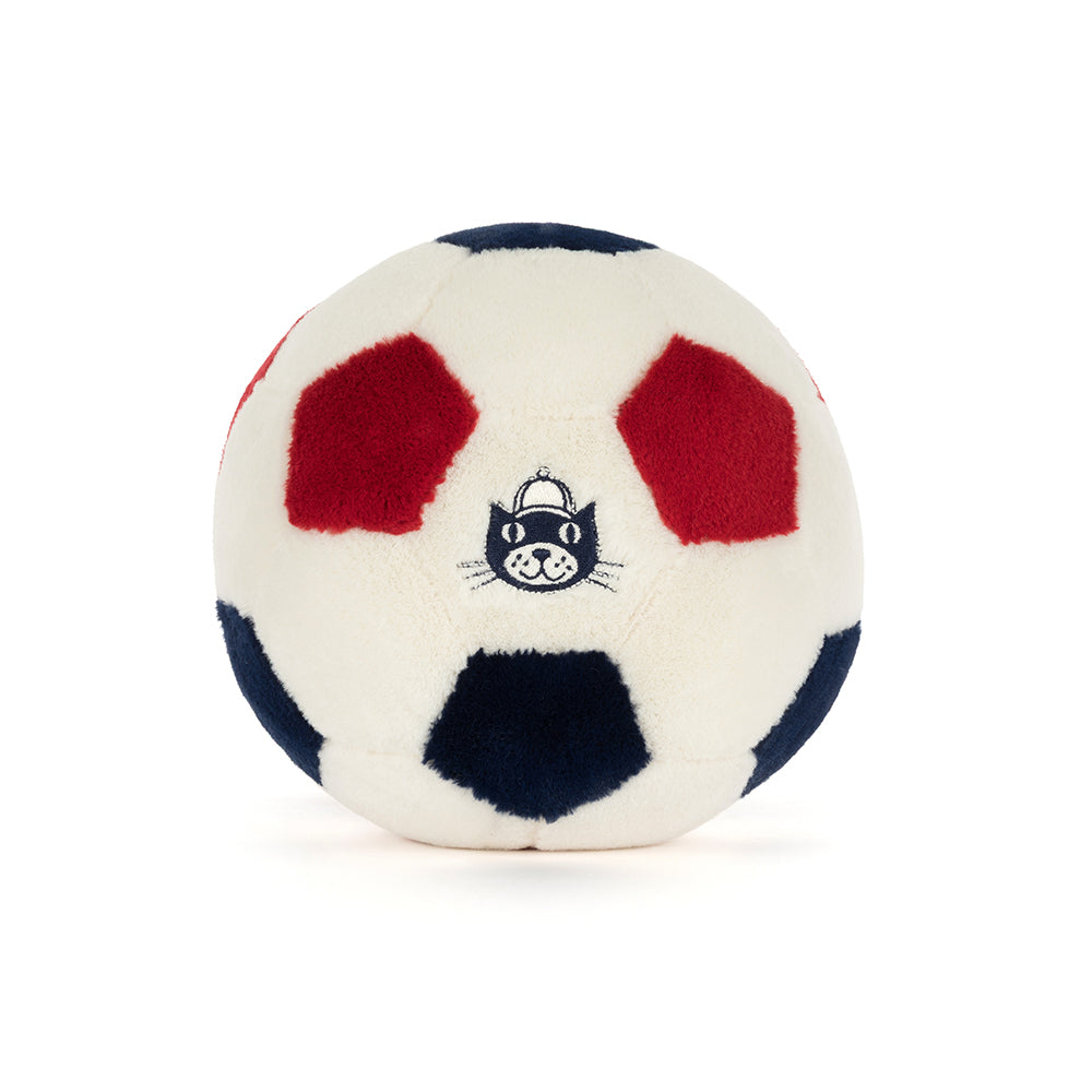 Jellycat Amuseables USA Soccer Ball plush — alternate view