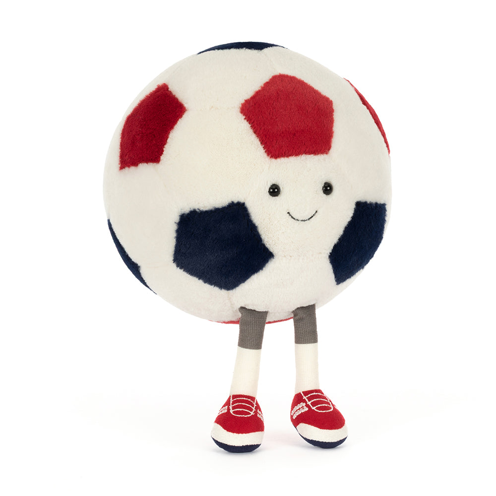 Jellycat USA Soccer Ball plush — side detail