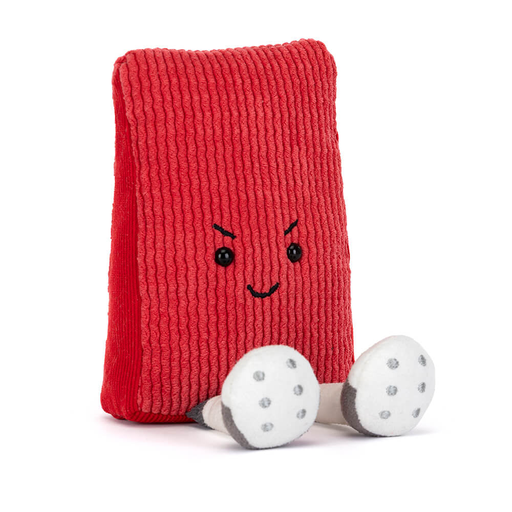 Jellycat Fowla Red Card plush — back view