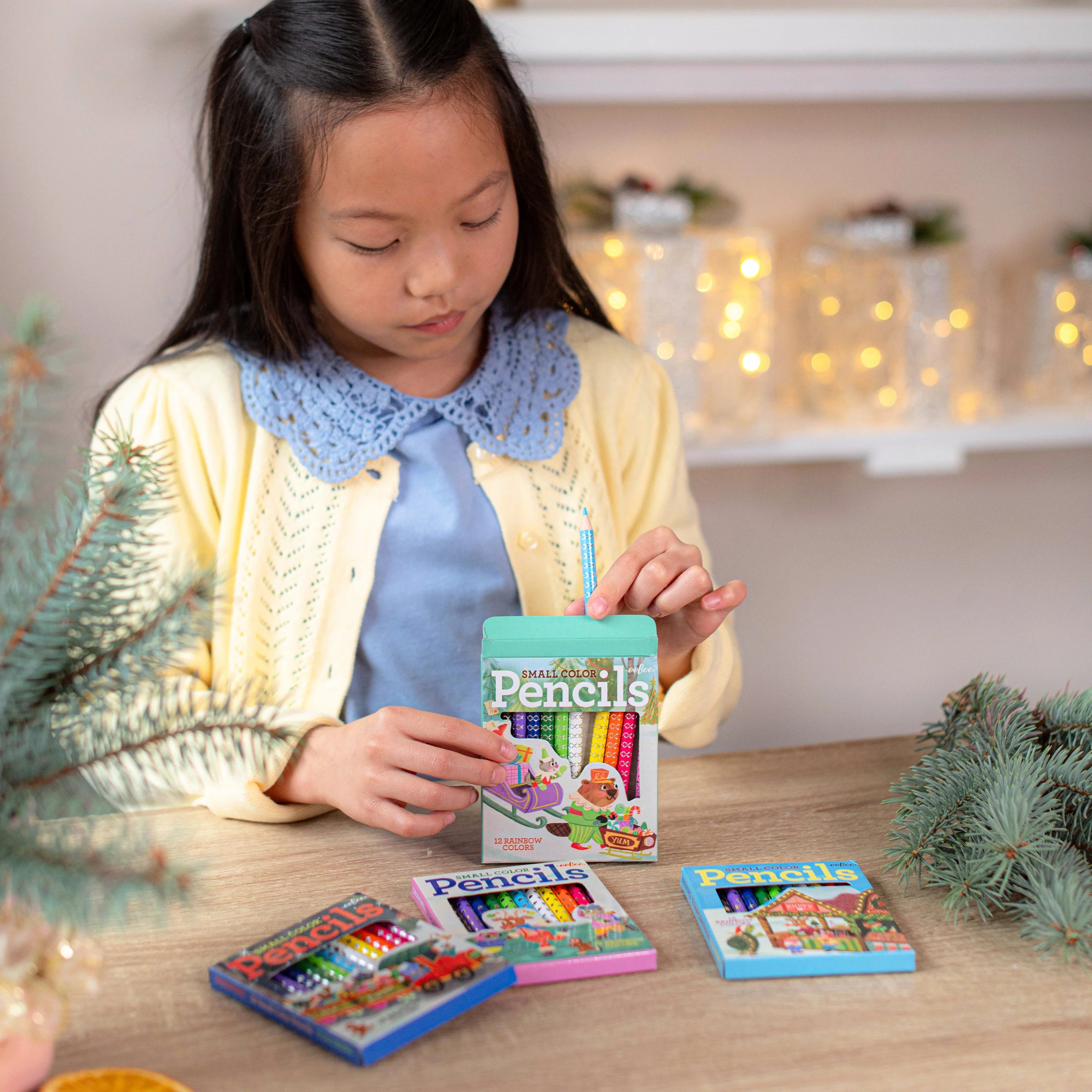Christmas Village Small Pencil Assorted