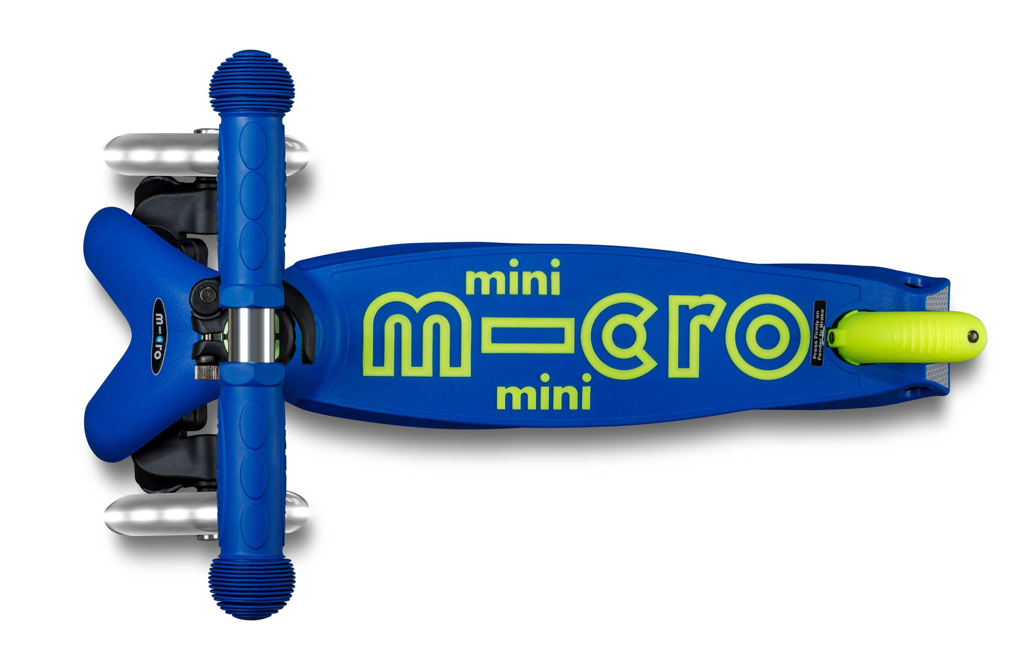 Micro Kickboard Mini Deluxe Foldable LED Scooter Yellow/Blue