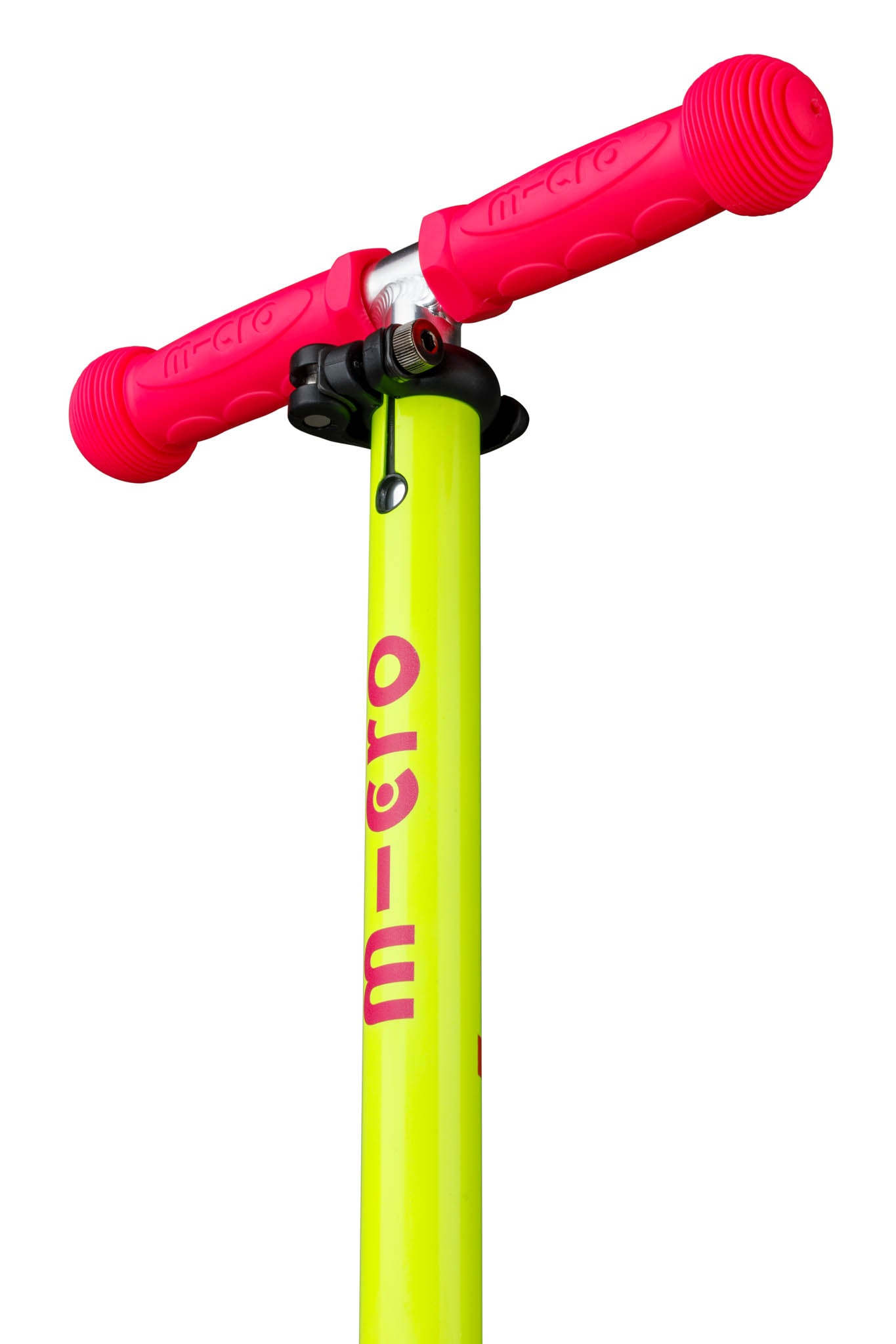 Micro Kickboard Mini Deluxe Foldable LED Scooter Neon Pink/Yellow