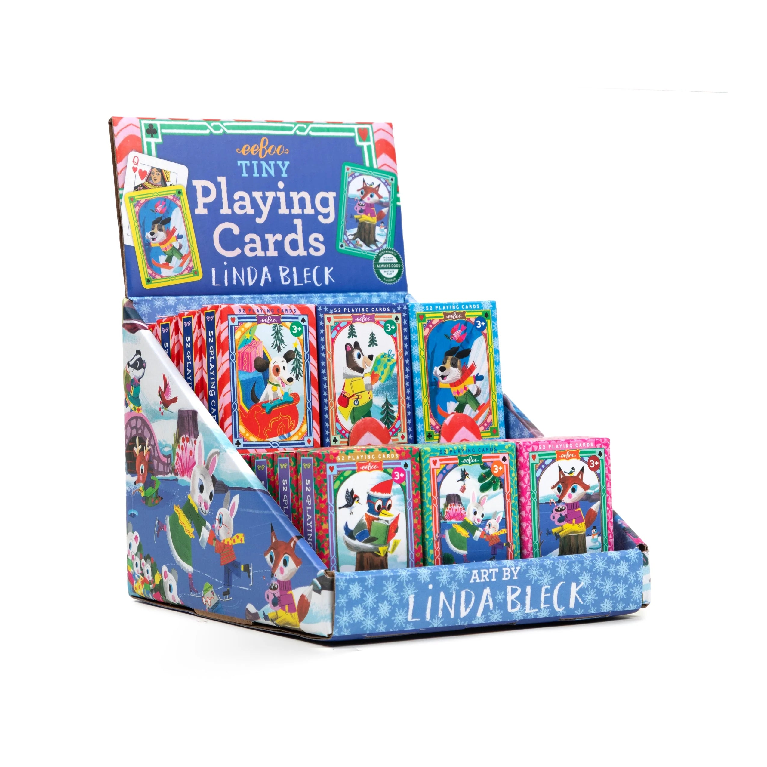 Holiday in the Woods Tiny Playing Cards – Assorted Styles