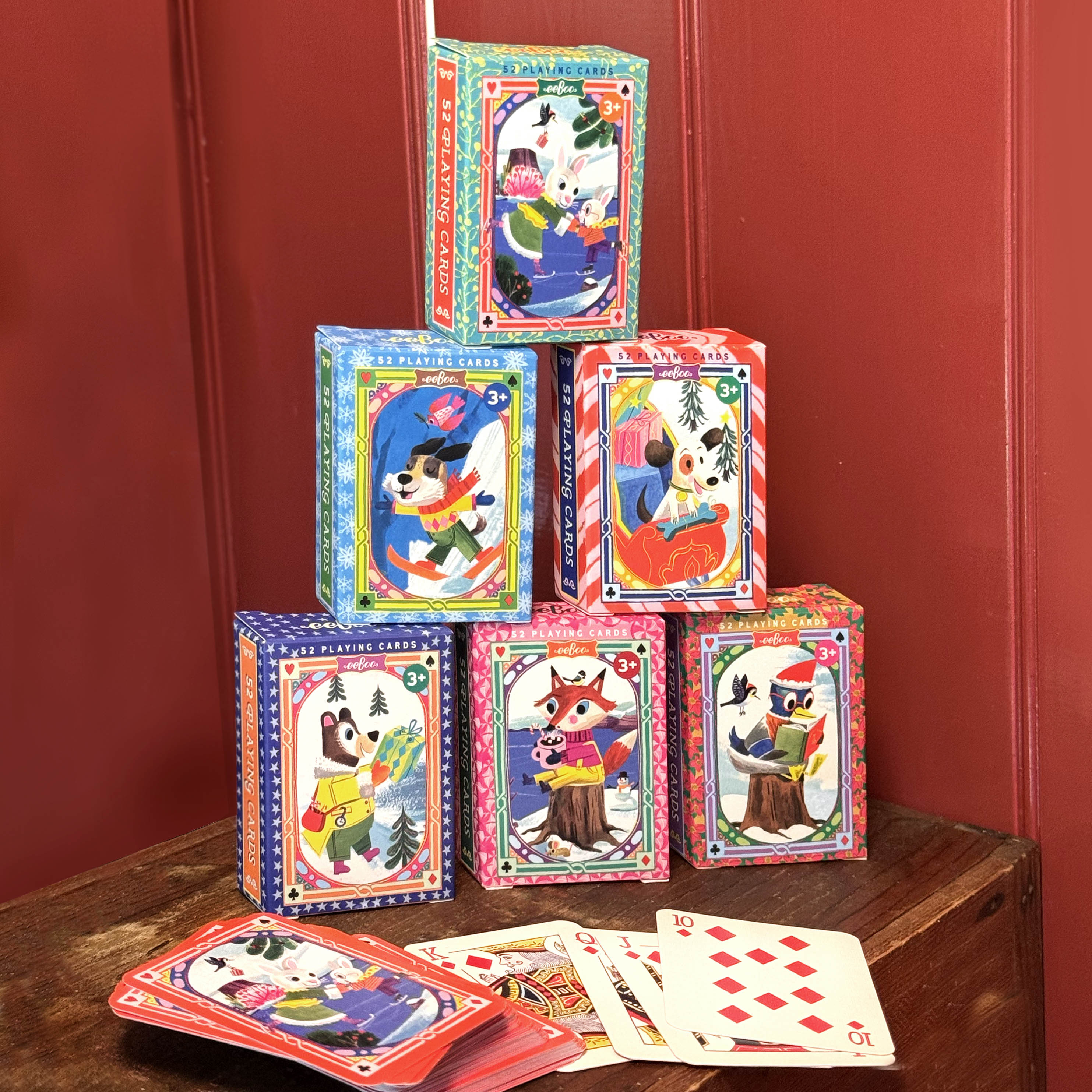 Holiday in the Woods Tiny Playing Cards – Assorted Styles