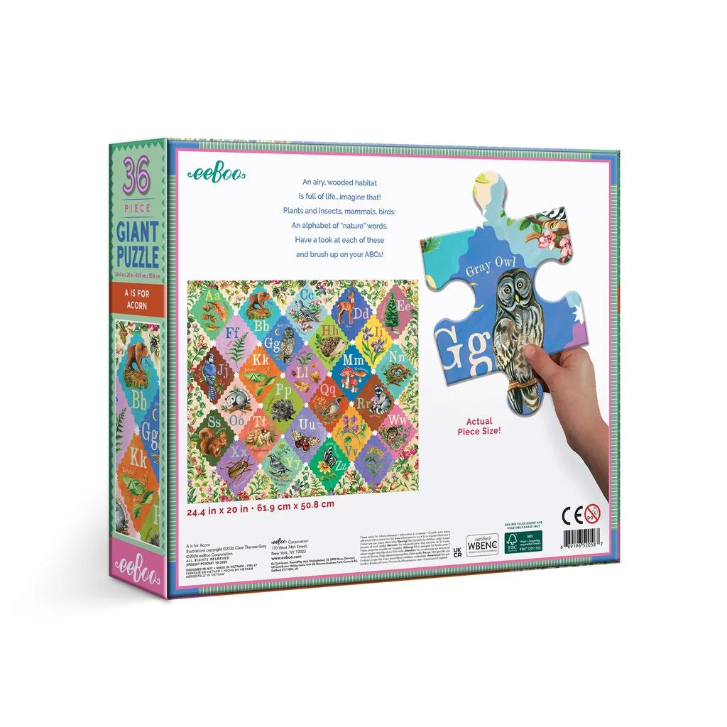 A is for Acorn 36 Giant Puzzle