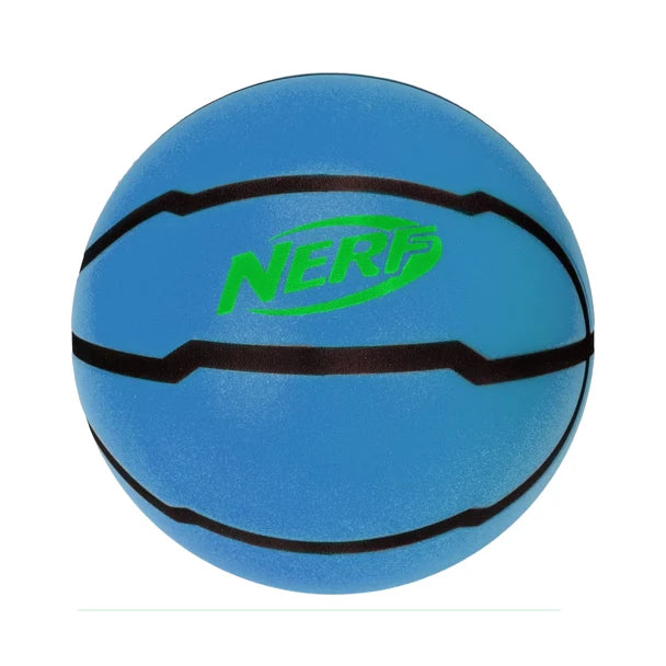 NERF Quietcourt Foam Basketball - Blue/Black 29.5" Official