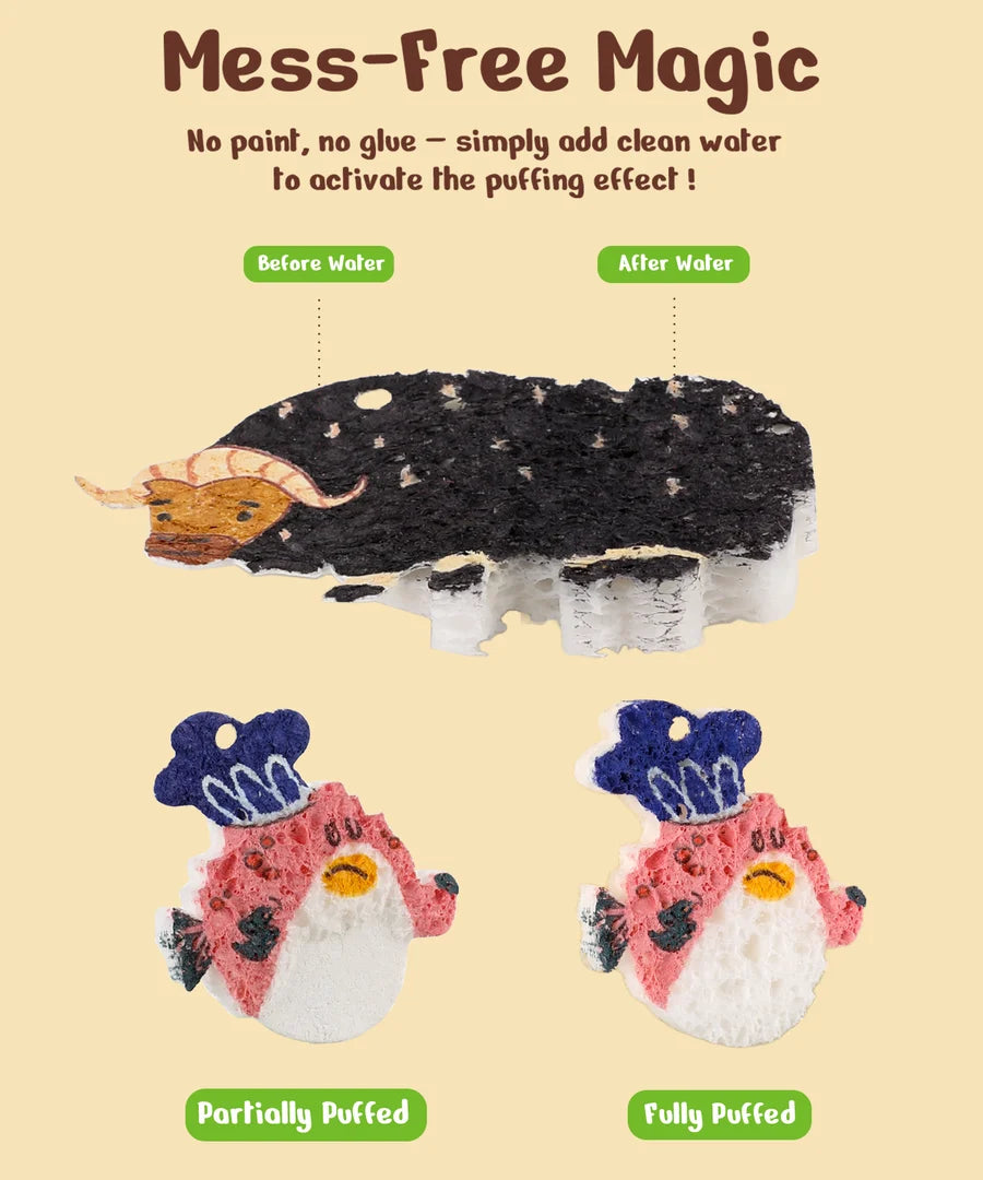 Under the Sea Drop to Puff 3D Sponge Art Kit