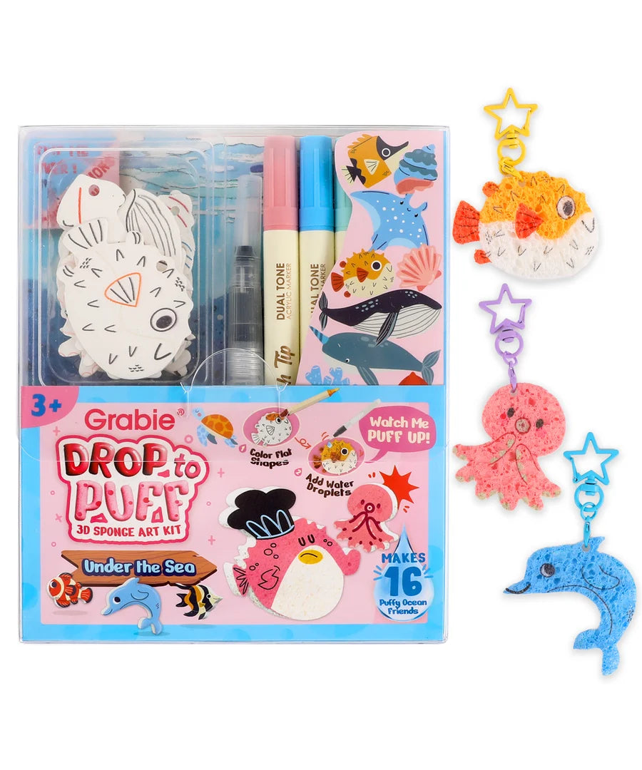 Under the Sea Drop to Puff 3D Sponge Art Kit