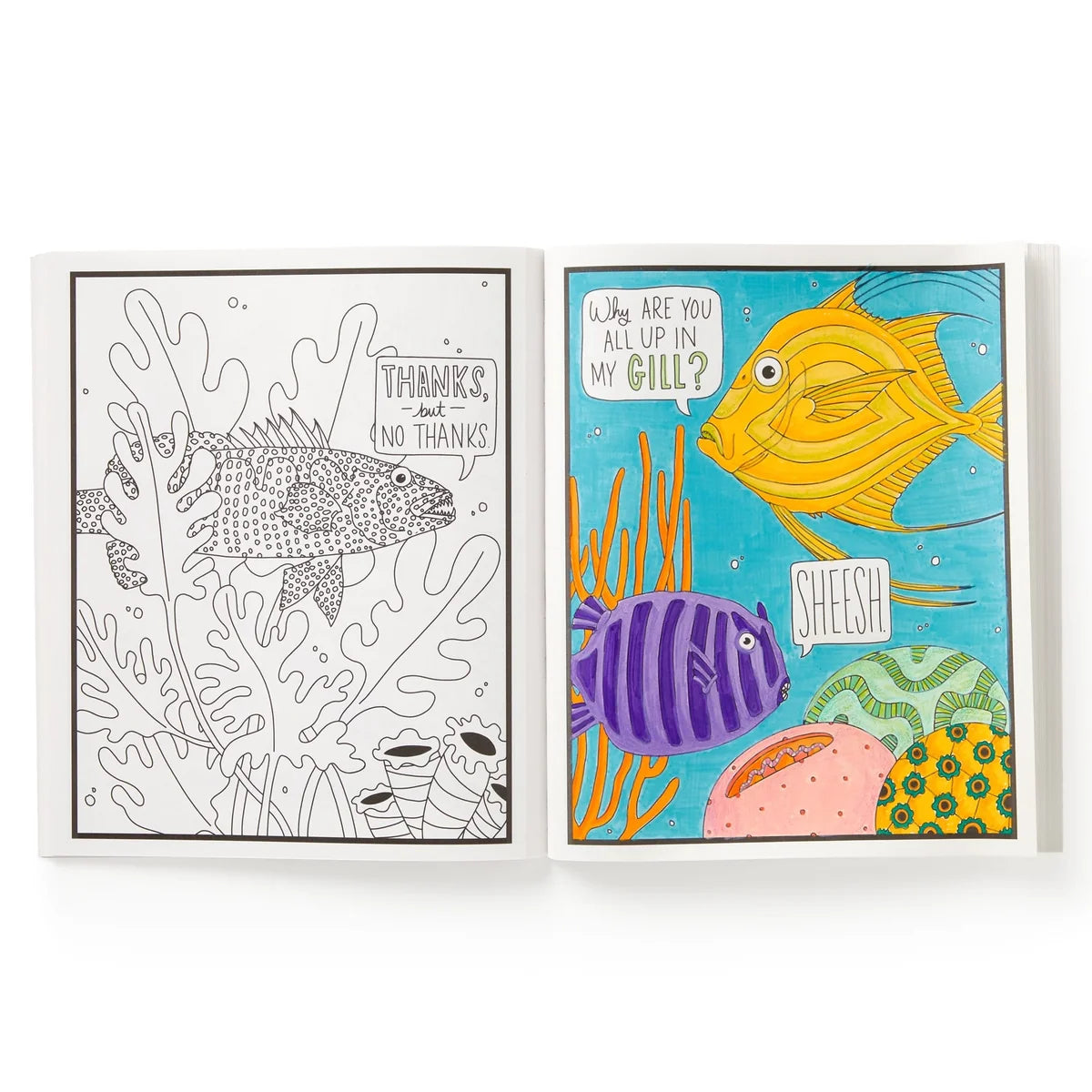 Coloring Book Judgy Fish