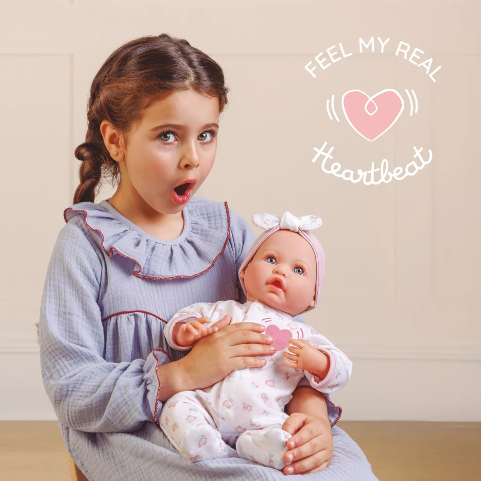 Bonbebe Realistic Baby Doll with Heartbeat Deluxe Bundle 16 Piece St