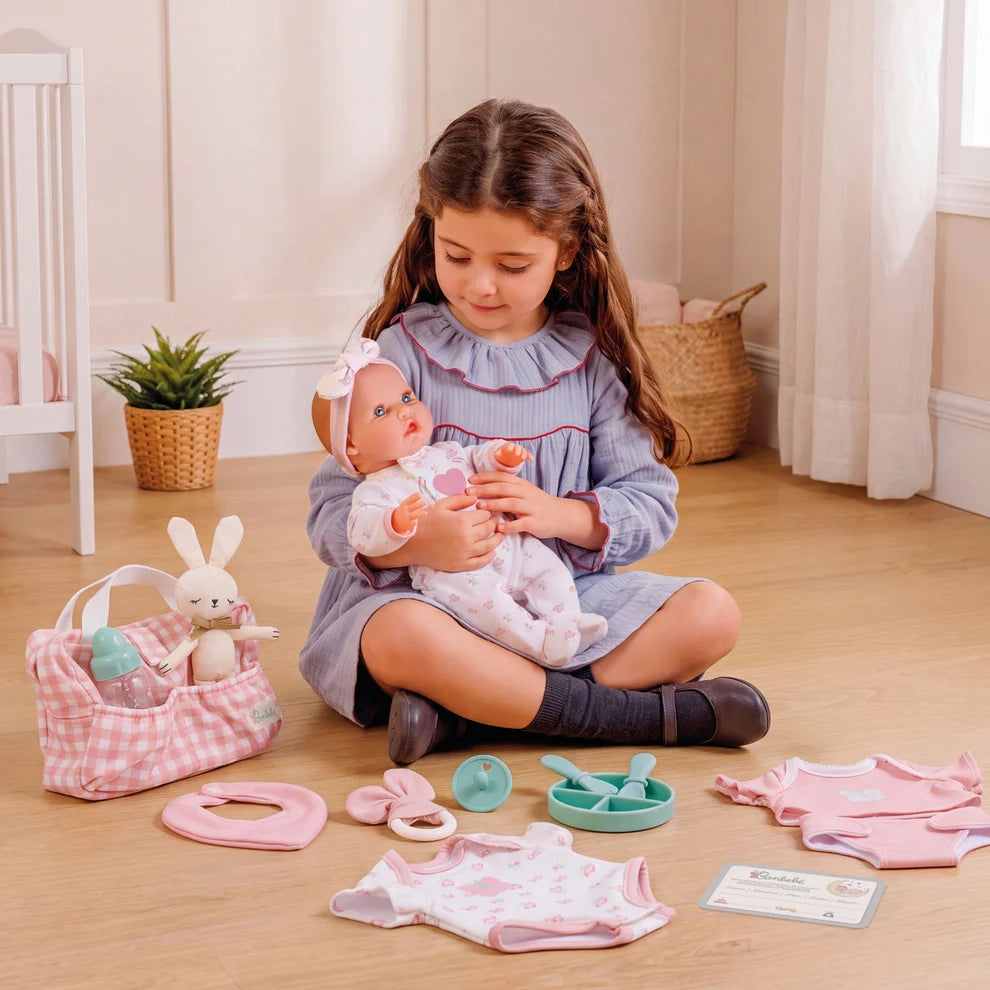 Bonbebe Realistic Baby Doll with Heartbeat Deluxe Bundle 16 Piece St
