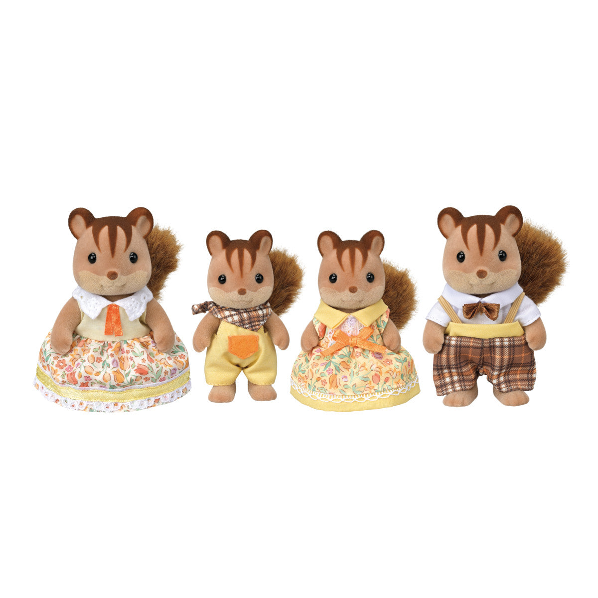 Calico Critters Walnut Squirrel Family