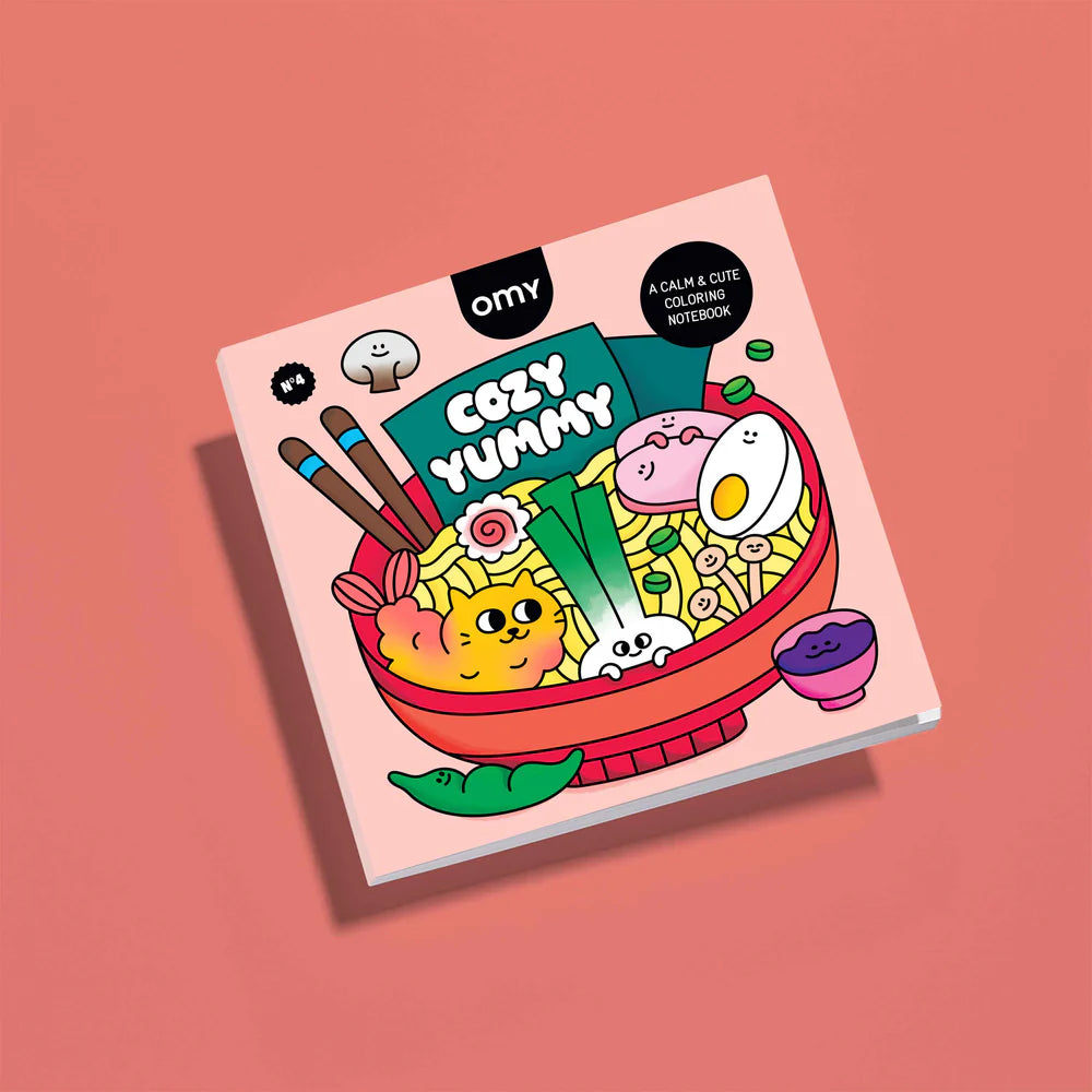 Cozy Art - Calm & Cute Coloring Notebooks: 3 styles - Cozy Art Yummy Food