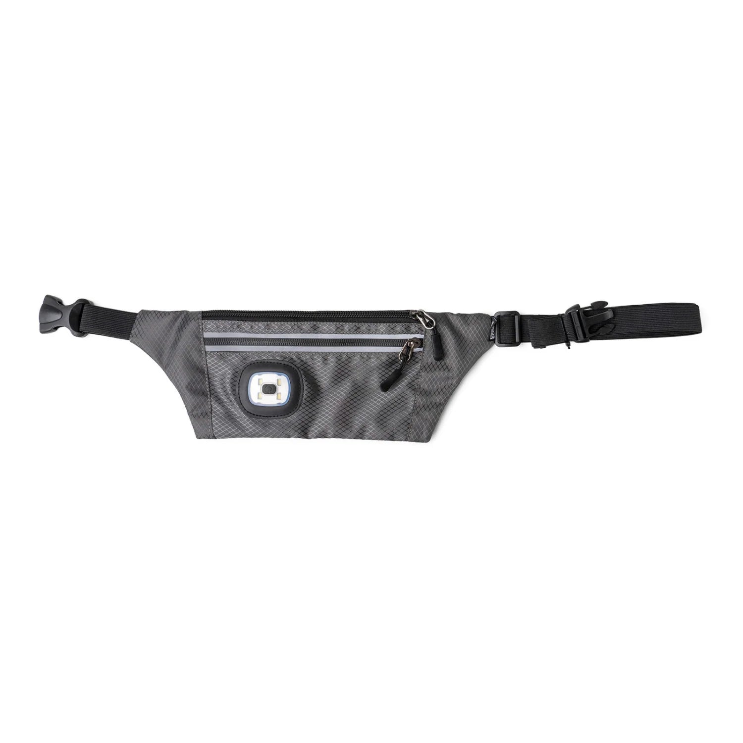 Charcoal Night Scope Sling Bag with Reflective Zippers