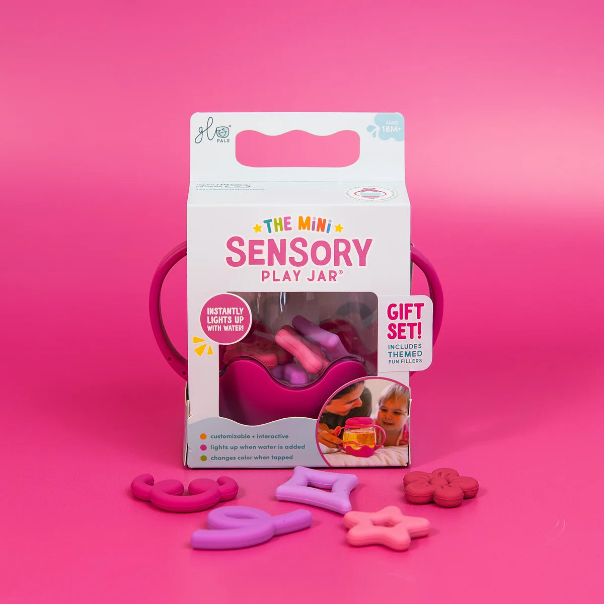 Mini Sensory Play Jar Gift Set - Pink / Gumdrop