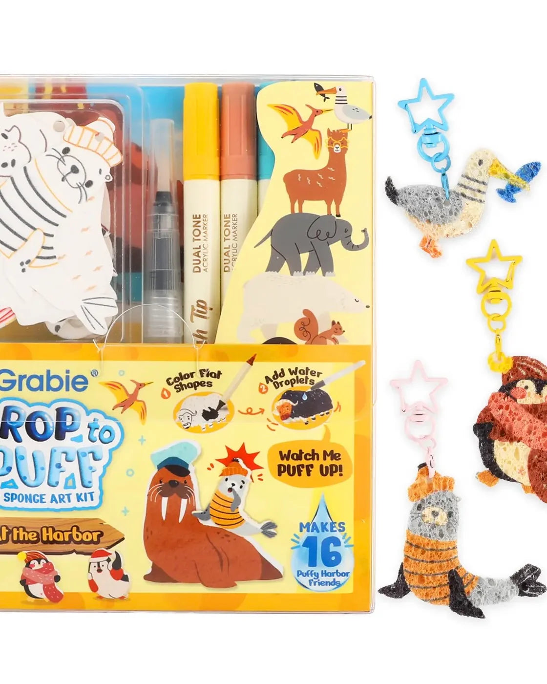 At the Harbor Drop to Puff 3D Sponge Art Kit – Assorted Designs