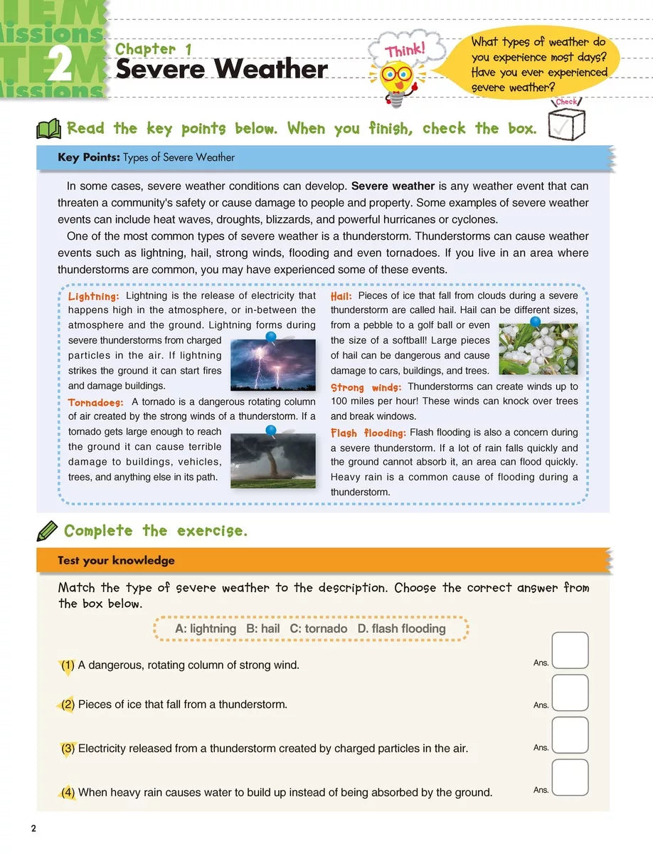 Earth Science: Stem Missions