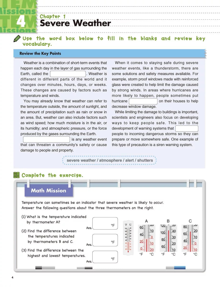 Earth Science: Stem Missions