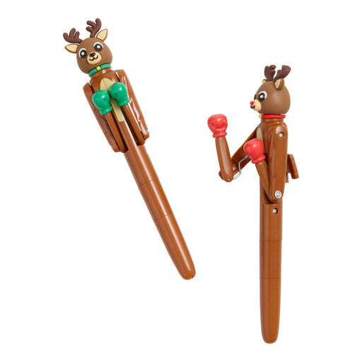 Boxing Reindeer Action Pens