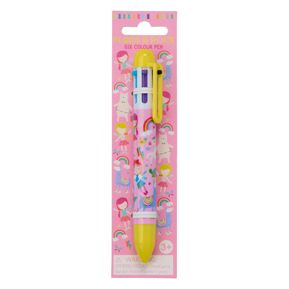 Rainbow Fairy 6 Colour Click Pen