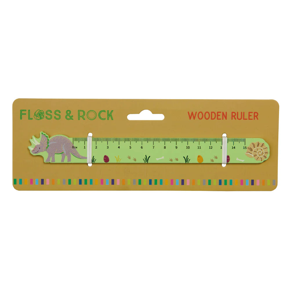 Dino Wooden Ruler