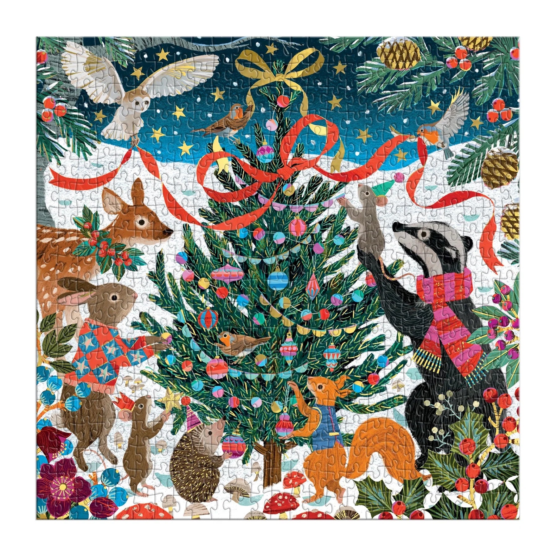 Woodland Merrymakers Puzzle 500 Foil
