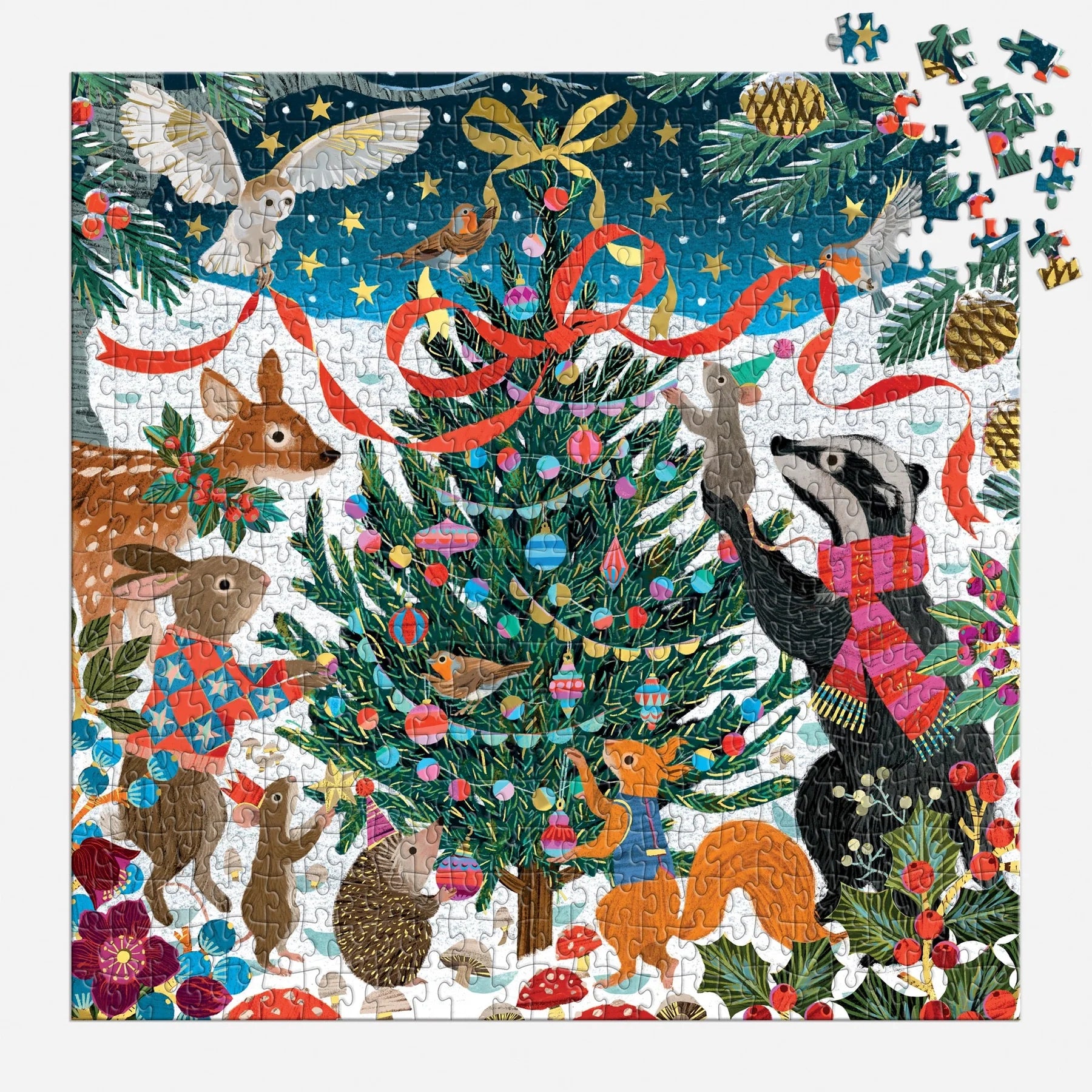Woodland Merrymakers Puzzle 500 Foil