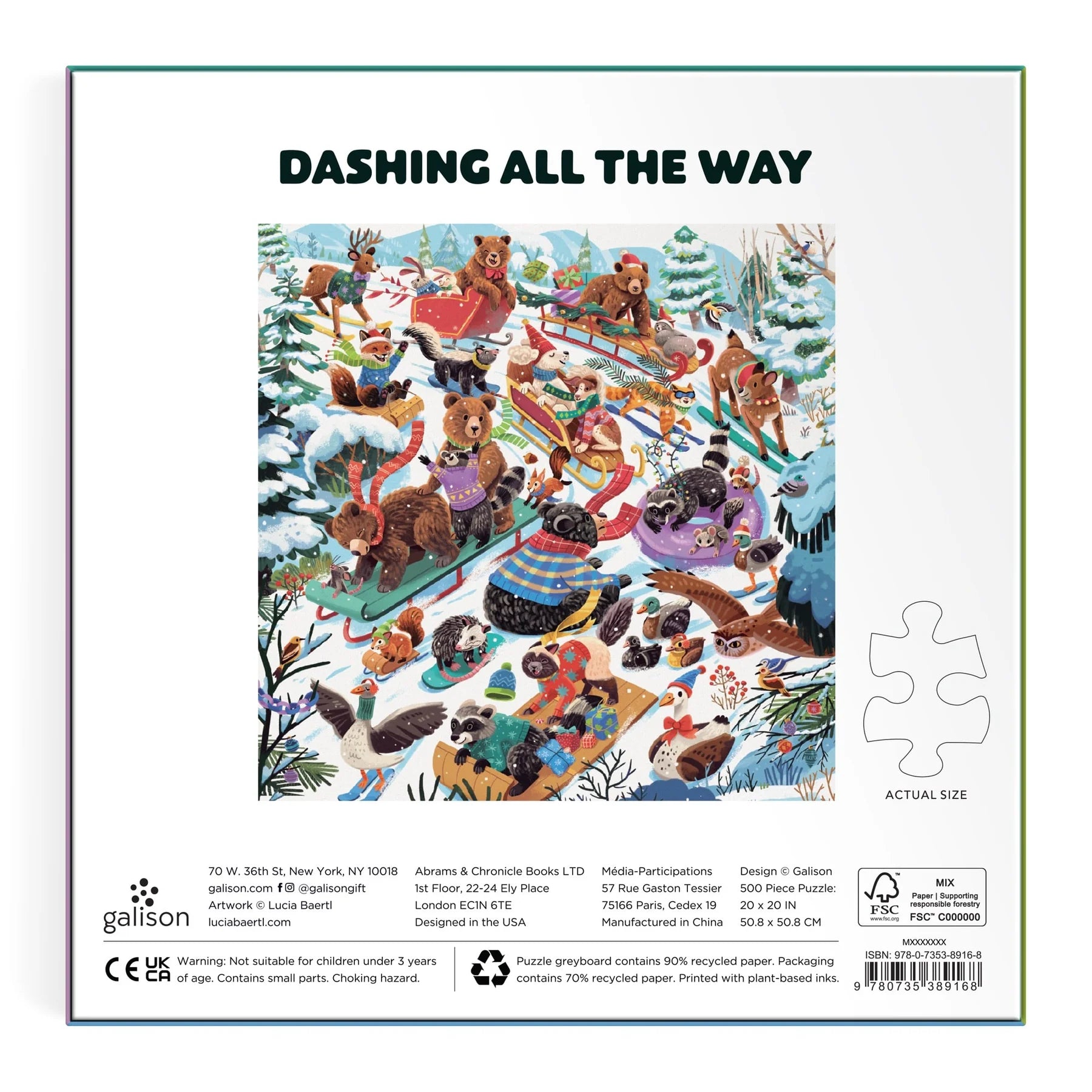 Dashing All The Way Puzzle 500