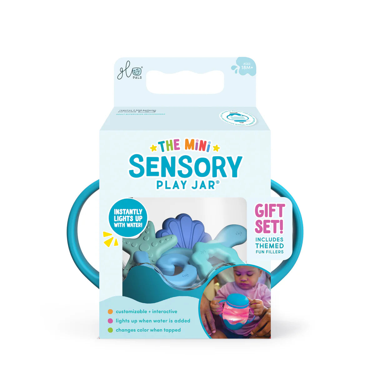 Mini Sensory Play Jar Gift Set - Blue / Blue Lagoon