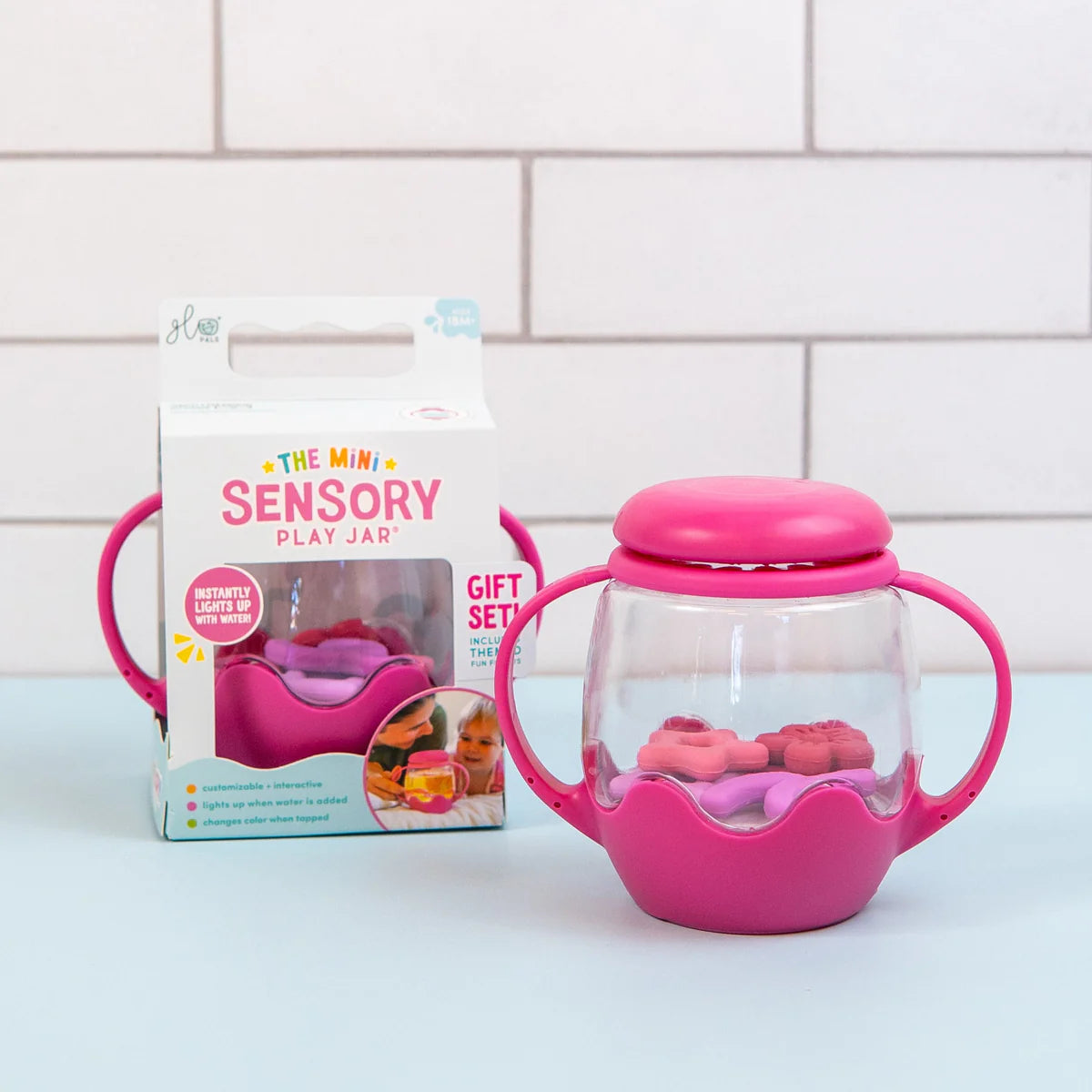 Mini Sensory Play Jar Gift Set - Pink / Gumdrop