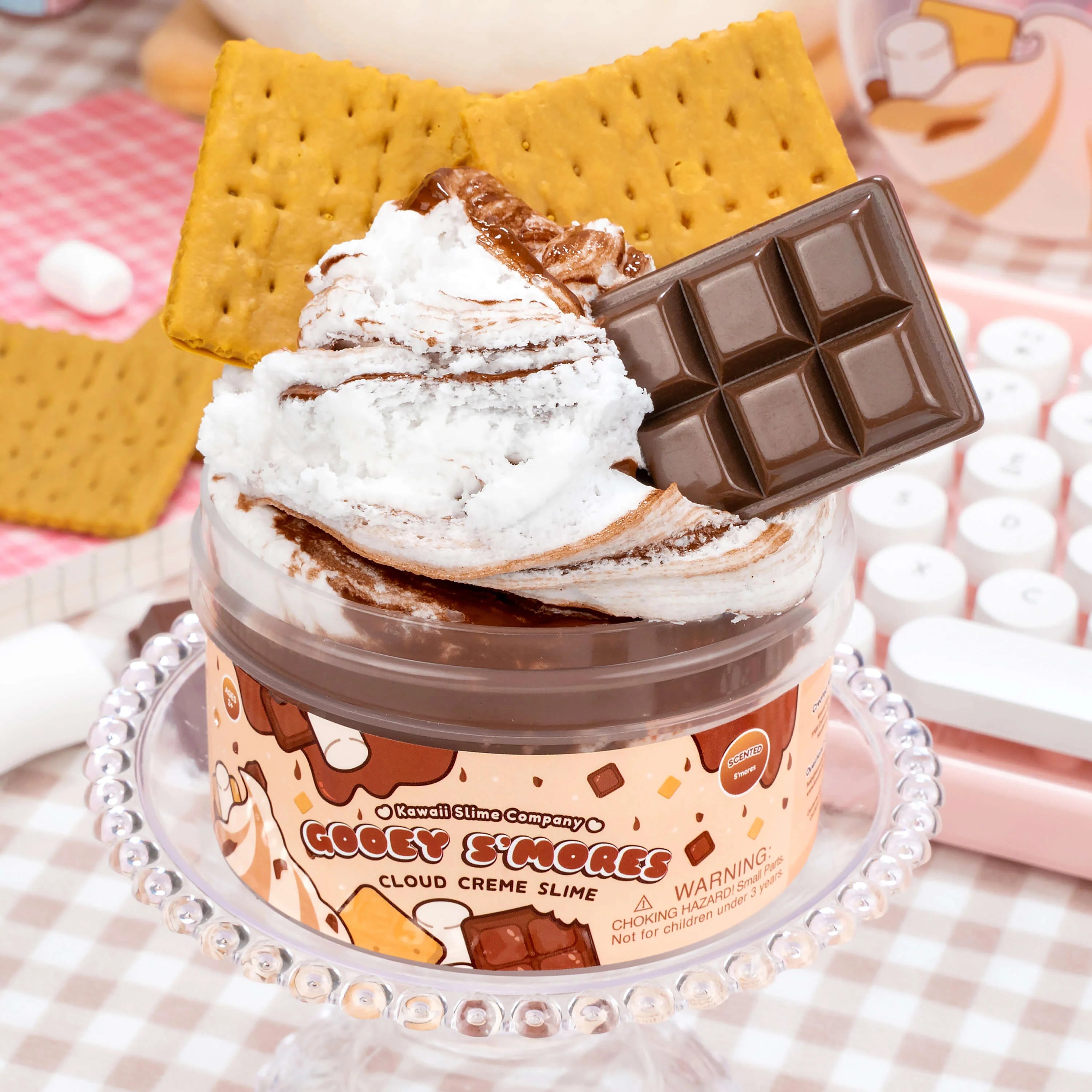 Gooey S'mores Cloud Creme Signature Dome™ Slime